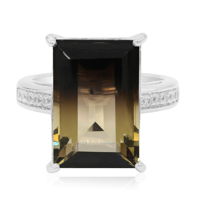 Zilveren ring met een Amazone-kwarts