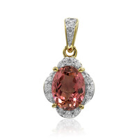 Gouden hanger met een roze toermalijn (Adela Gold)