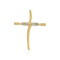 Zilveren hanger met I3 (H) Diamanten