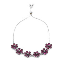 Zilveren armband met rhodolieten