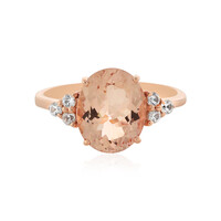 Gouden ring met een Perzik Morganiet