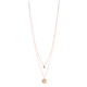 Gouden halsketting met FL (D) Diamanten