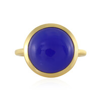 Zilveren ring met een Blauwe chalcedoon