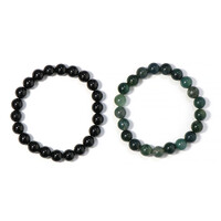 Armband met zwarte toermalijnen