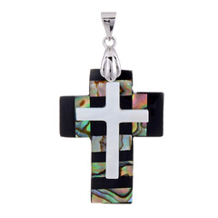 Zilveren hanger met een Abalone schelp