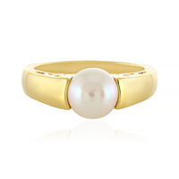 Zilveren ring met een zoetwater kweekparel