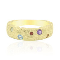 Zilveren ring met een Zwitsers-blauwe topaas