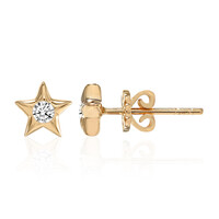 Gouden oorbellen met Diamanten SI1 (G)