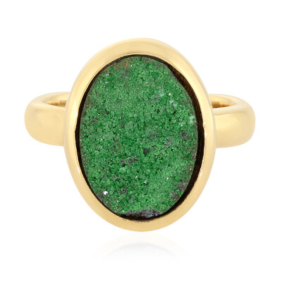 Zilveren ring met een Uwarowiet