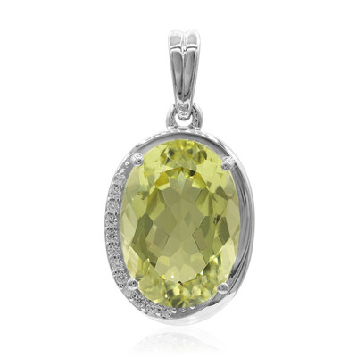 Zilveren hanger met een Ouro Verde kwarts (Tenner Diniz)