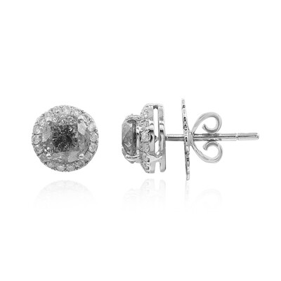 Gouden oorbellen met Zout en Peper Diamanten (Estée Collection)