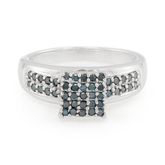 Zilveren ring met Fancy diamanten