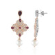 Zilveren oorbellen met Witte zoetwater kweekparels (Dallas Prince Designs)