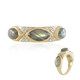 Zilveren ring met Groene Minary Labradorieten (KM by Juwelo)