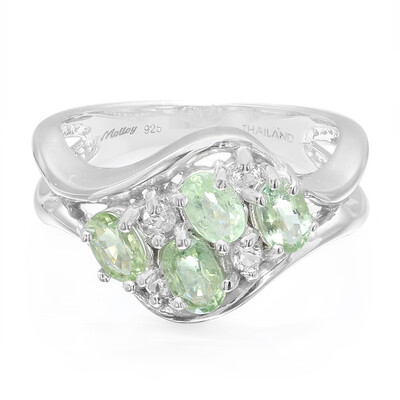 Zilveren ring met Paraiba toermalijnen