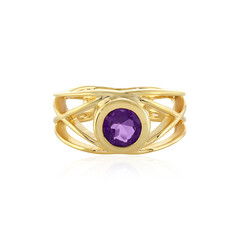 Zilveren ring met een Uruguay amethist