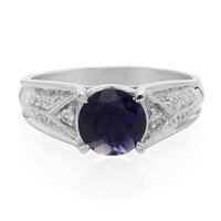Zilveren ring met een Ceylon ioliet