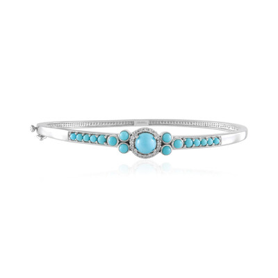 Zilveren armband met een Sleeping Beauty Turkoois (Faszination Türkis)