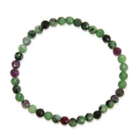 Armband met robijn zoisietstenen
