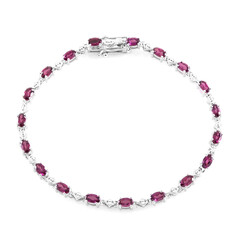 Zilveren armband met rhodolieten
