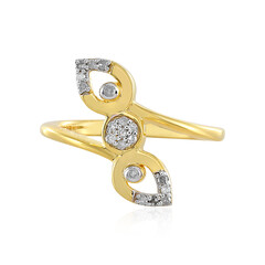 Zilveren ring met I2 (I) Diamanten