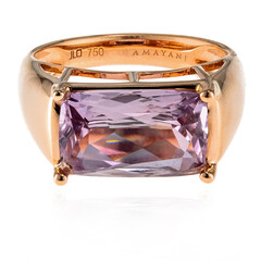 Gouden ring met een Roze diaspoor (AMAYANI)