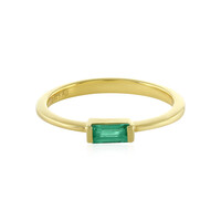 Zilveren ring met een Columbiaanse smaragd