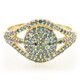 Zilveren ring met Fancy diamanten