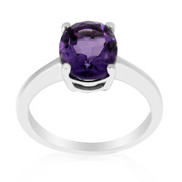 Zilveren ring met een amethist