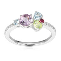 Zilveren ring met een lavendel amethist