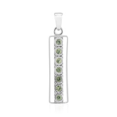 Zilveren hanger met Groene Tuléar Saffieren (Pallanova)