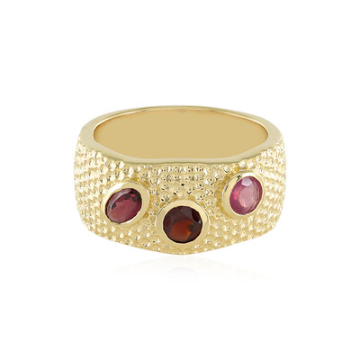 Zilveren ring met een rhodliet