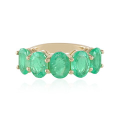 Gouden ring met Russische smaragden