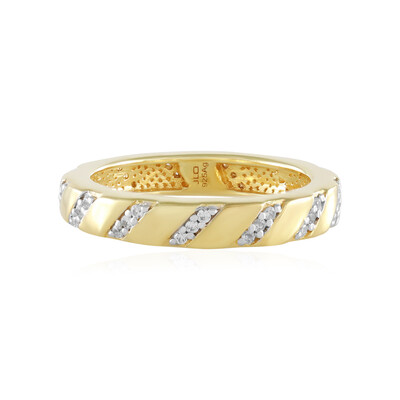 Zilveren ring met zirkonen