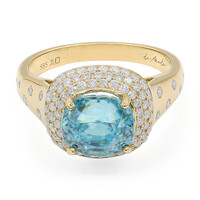 Gouden ring met een Ratanakiri zirkoon (de Melo)