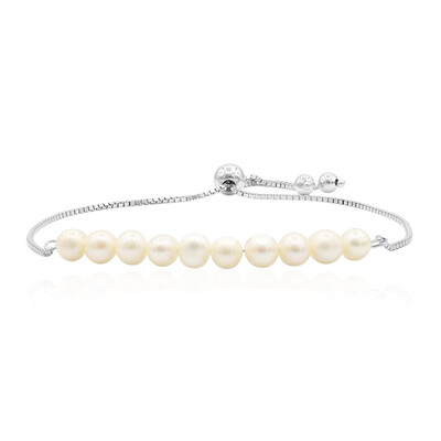 Zilveren armband met zoetwater kweekparels