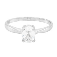 Zilveren ring met een Himalaya beril