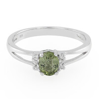 Zilveren ring met een Paraiba toermalijn