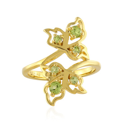 Zilveren ring met peridoots