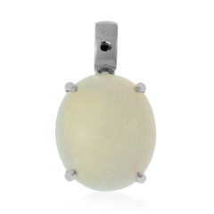 Platinaen hanger met een AAA Welo-opaal