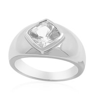 Zilveren ring met een danburiet