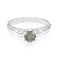Zilveren ring met een spectroliet