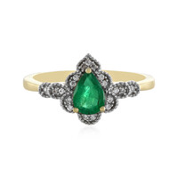Gouden ring met een Zambia-smaragd (Adela Gold)