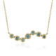 Gouden halsketting met een VS1 hemel-blauwe diamant