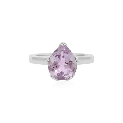 Zilveren ring met een lavendel amethist