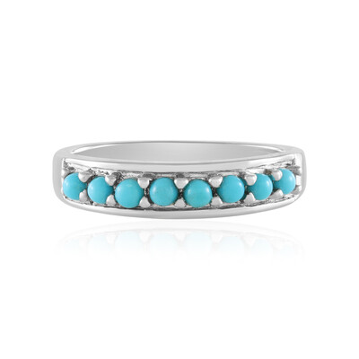 Zilveren ring met Sleeping Beauty Turkooisen