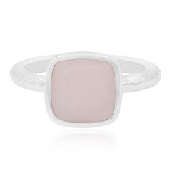 Zilveren ring met een roze opaal