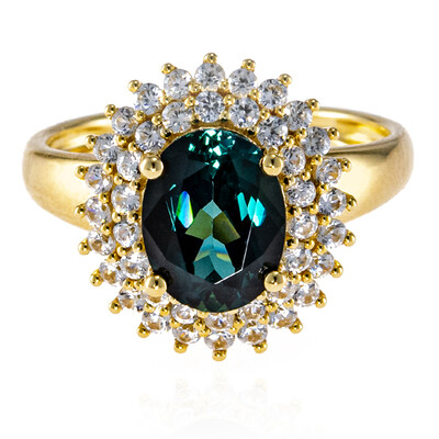 Gouden ring met een Braziliaanse indoliet