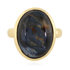 Zilveren ring met een pietersiet
