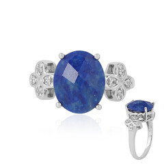 Zilveren ring met een lapis lazuli